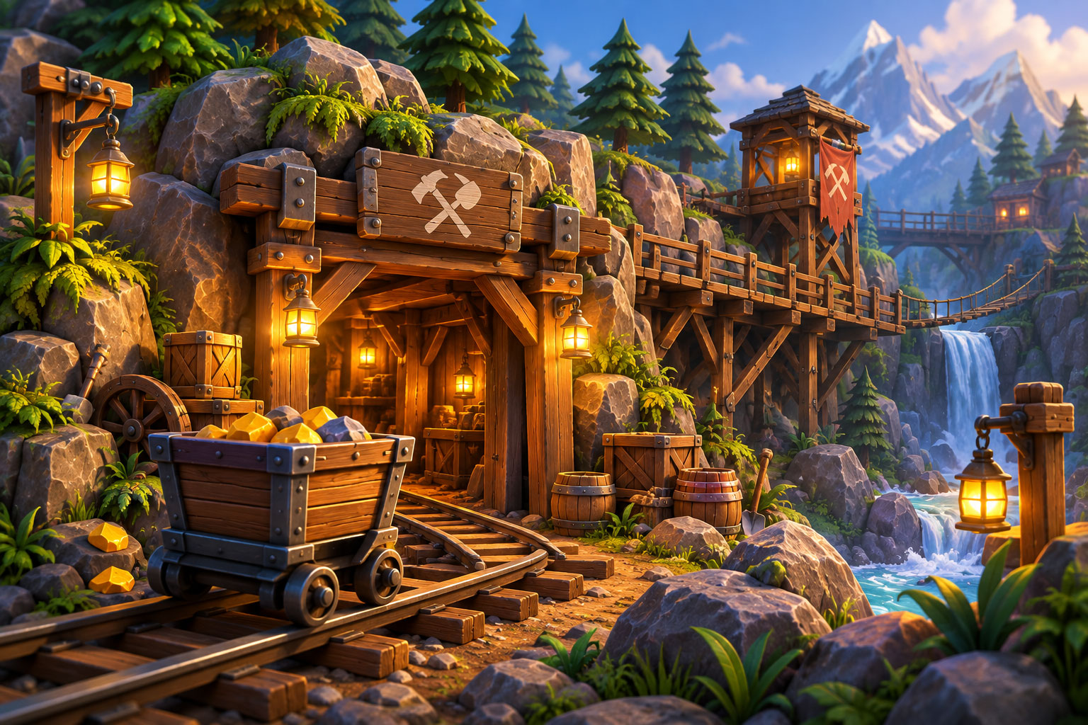 3D game environment art created by Archer Art Studio