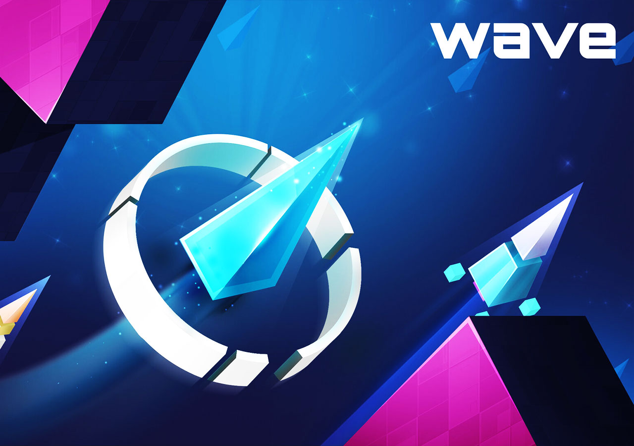 Wave game promotional artwork by Archer Art Studio