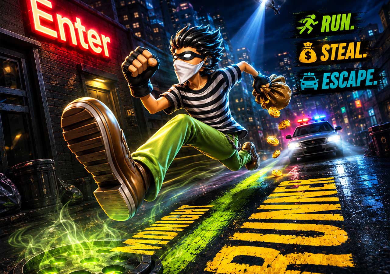 Midnight Runner mobile game interface and visual development