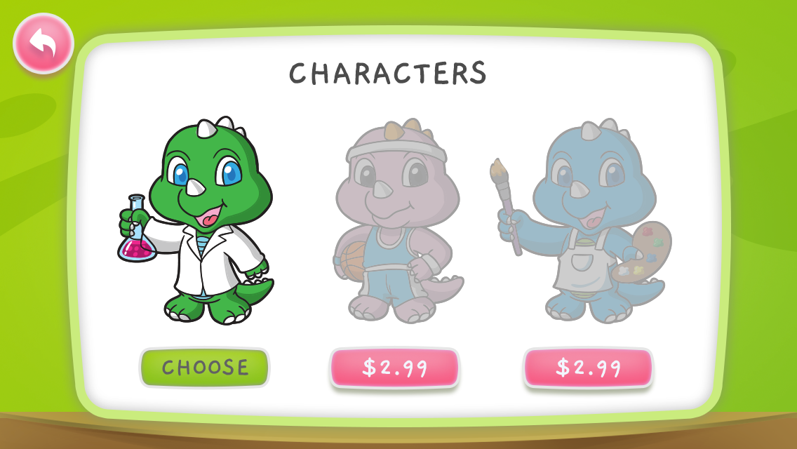 Character selection