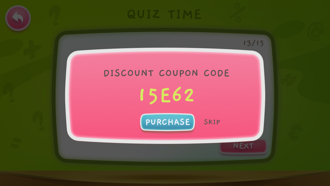 Coupon / reward