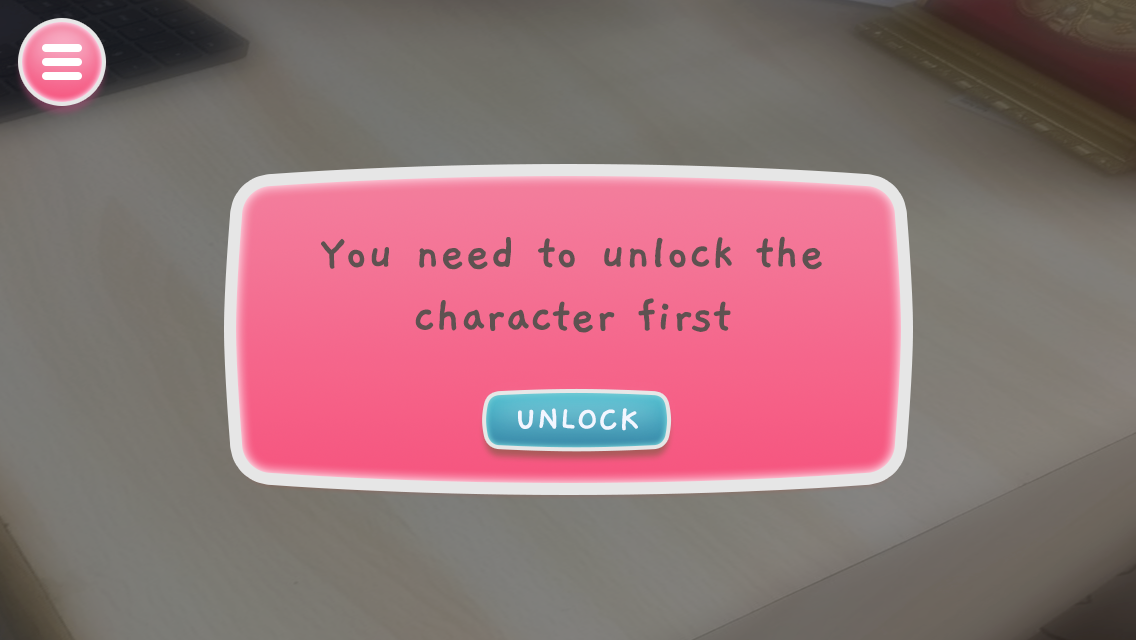 Unlock message with AR